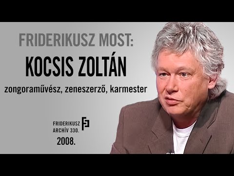 FRIDERIKUSZ MOST: PORTÉINTERJÚ KOCSIS ZOLTÁN ZONGORAMŰVÉSSZEL, 2008. /// Friderikusz Archív 330. 