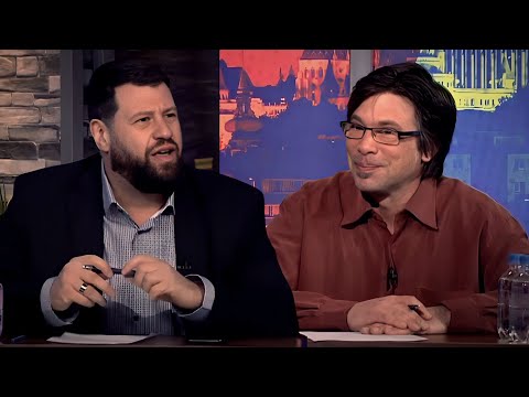 A gyáva Puzsér Róbert a bátor Hont András elől menekül az Öt című tévéműsorban 