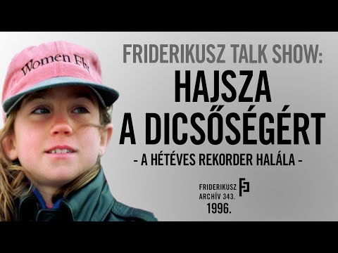 FRIDERIKUSZ TALK SHOW: Hajsza a dicsőségért, 1996. /// Friderikusz Archív 343. 